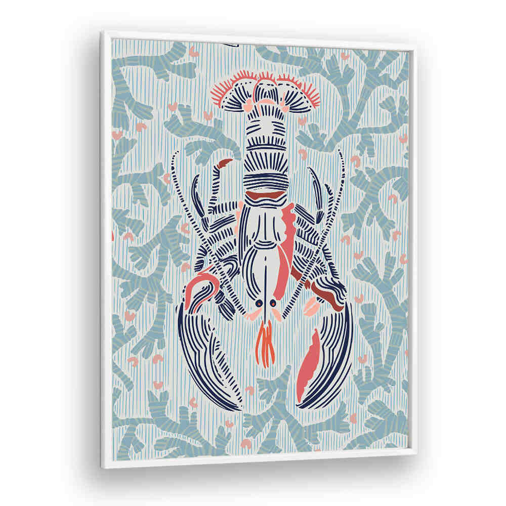 Stunning CRUSTACEAN CORE MINT, BAR art adds elegance and charm to any cafe setting, perfect for your decor.