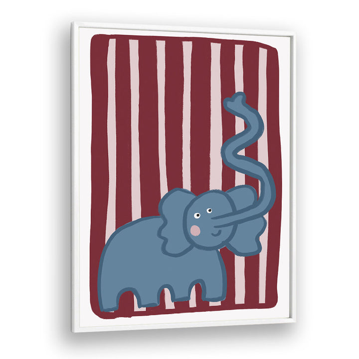 CURIOUS BLUE ELEPHANT , KIDS ROOM PAINTINGS