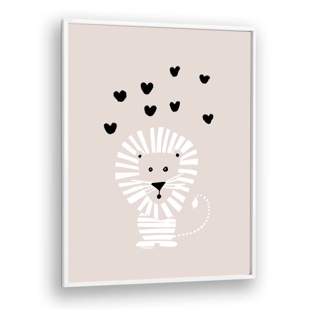 CUTE LION LOVE HEARTS