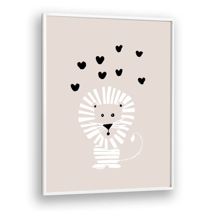 CUTE LION LOVE HEARTS