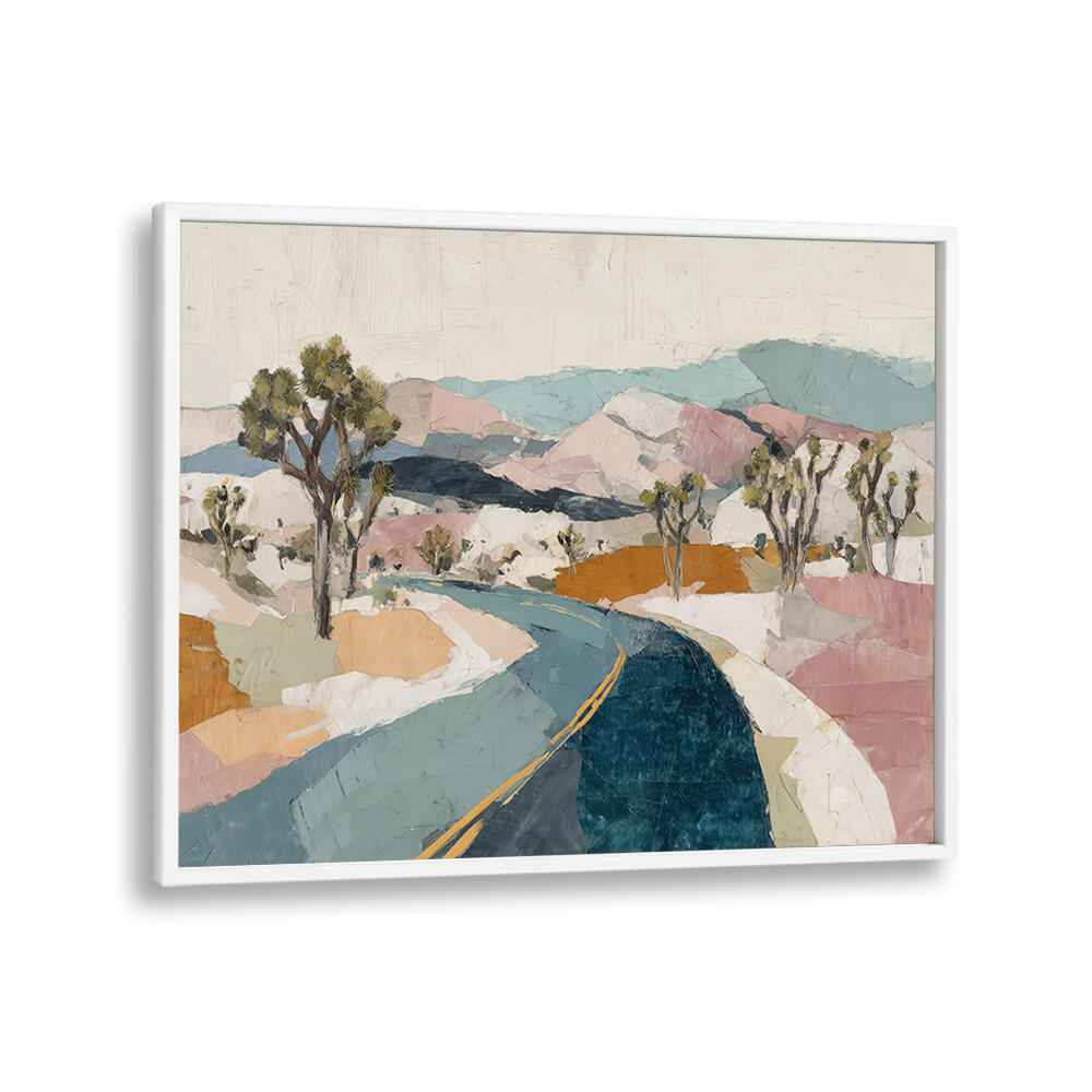 DESERT HIGHWAY THROUGH JOSHUA TREES