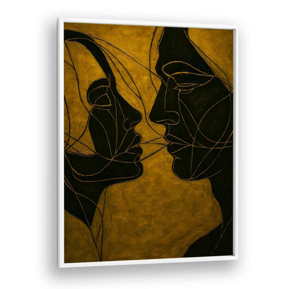 DIALOGUE IN SHADOW , EXPRESSIONISM PAINTINGS