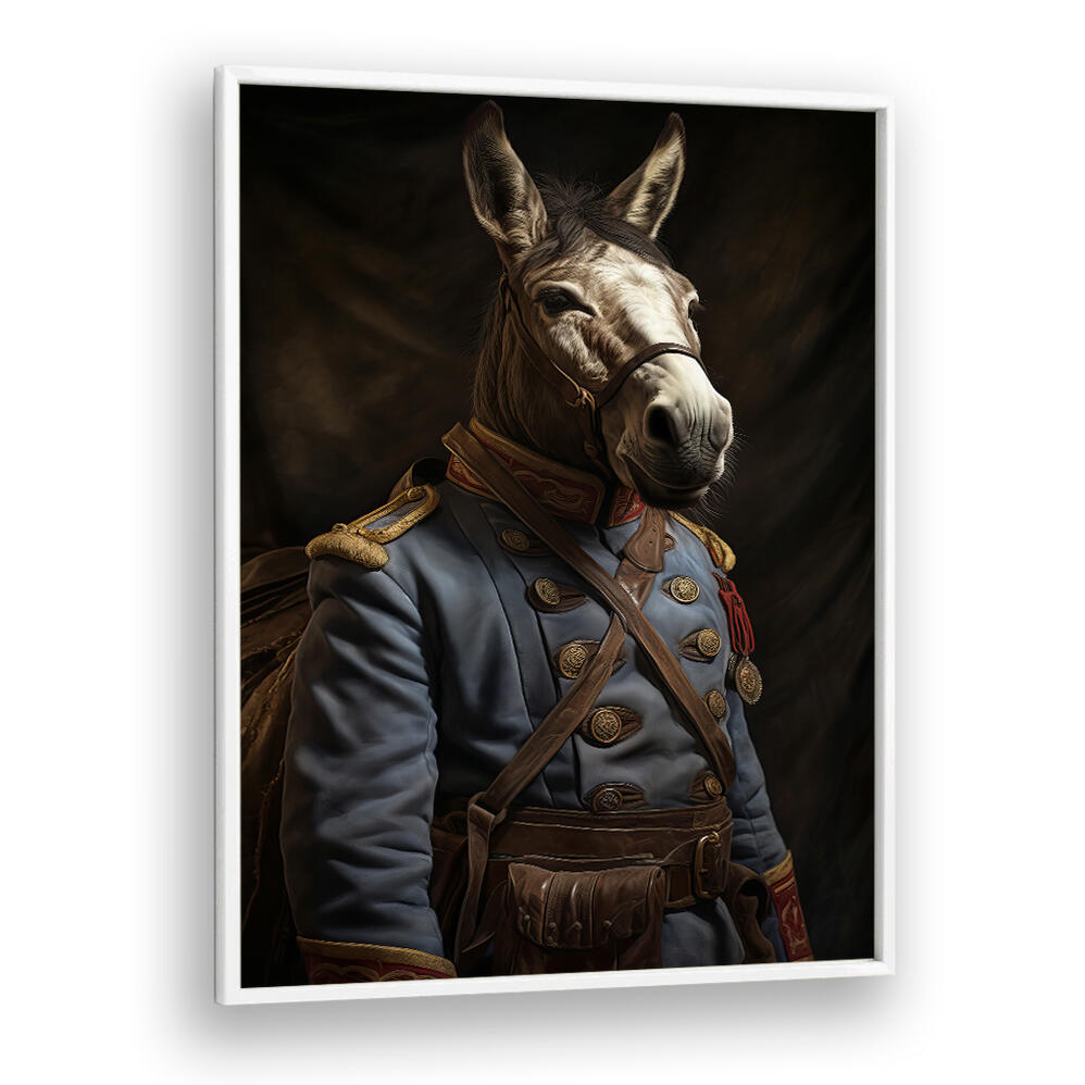 DONKEY IN COSTUME II , ANIMAL PAINTINGS