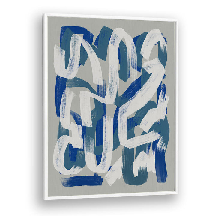 DRY BRUSH GREY AND BLUE , ABSTRACT PAINTINGS