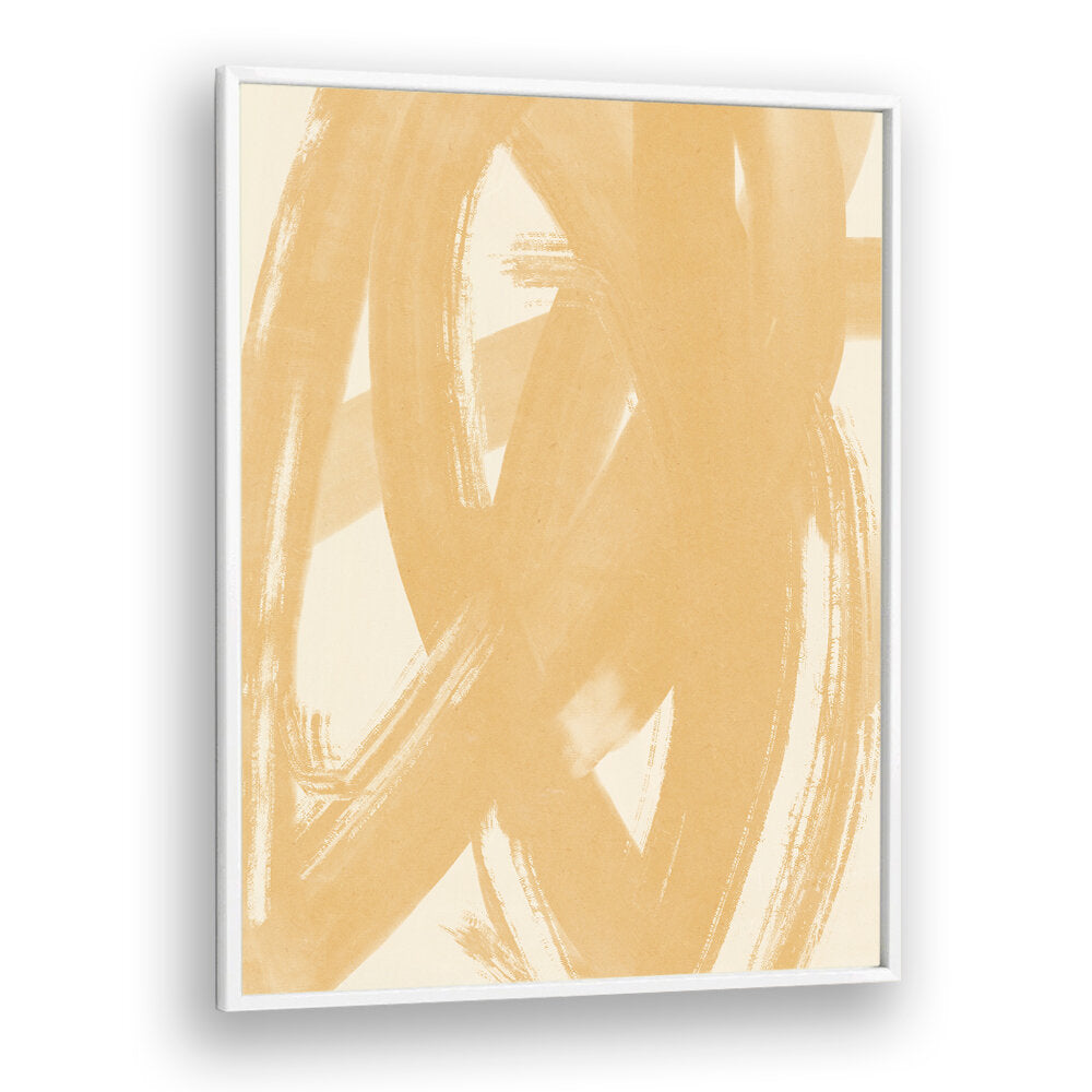 DYNAMIC BEIGE BRUSHSTROKES , ABSTRACT PAINTINGS