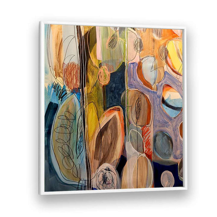 Vibrant and fluid, ELEMENTS ORGANISEES IV, ABSTRACT PAINTINGS captivates with its unique abstract aesthetic.