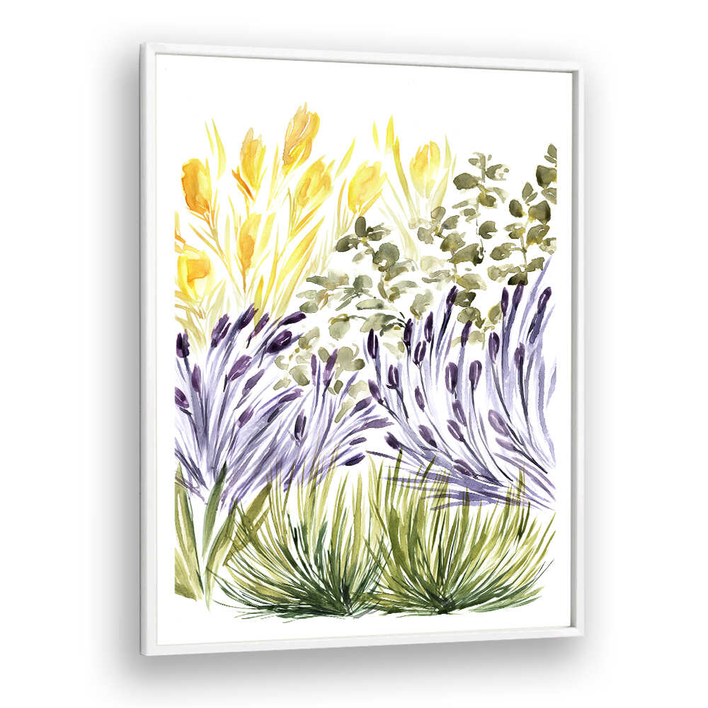 ELISA'S GARDEN RIGHT , FLORAL FLOWER PAINTINGS