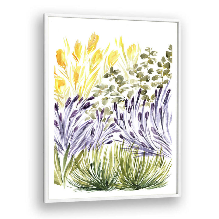 ELISA'S GARDEN RIGHT , FLORAL FLOWER PAINTINGS