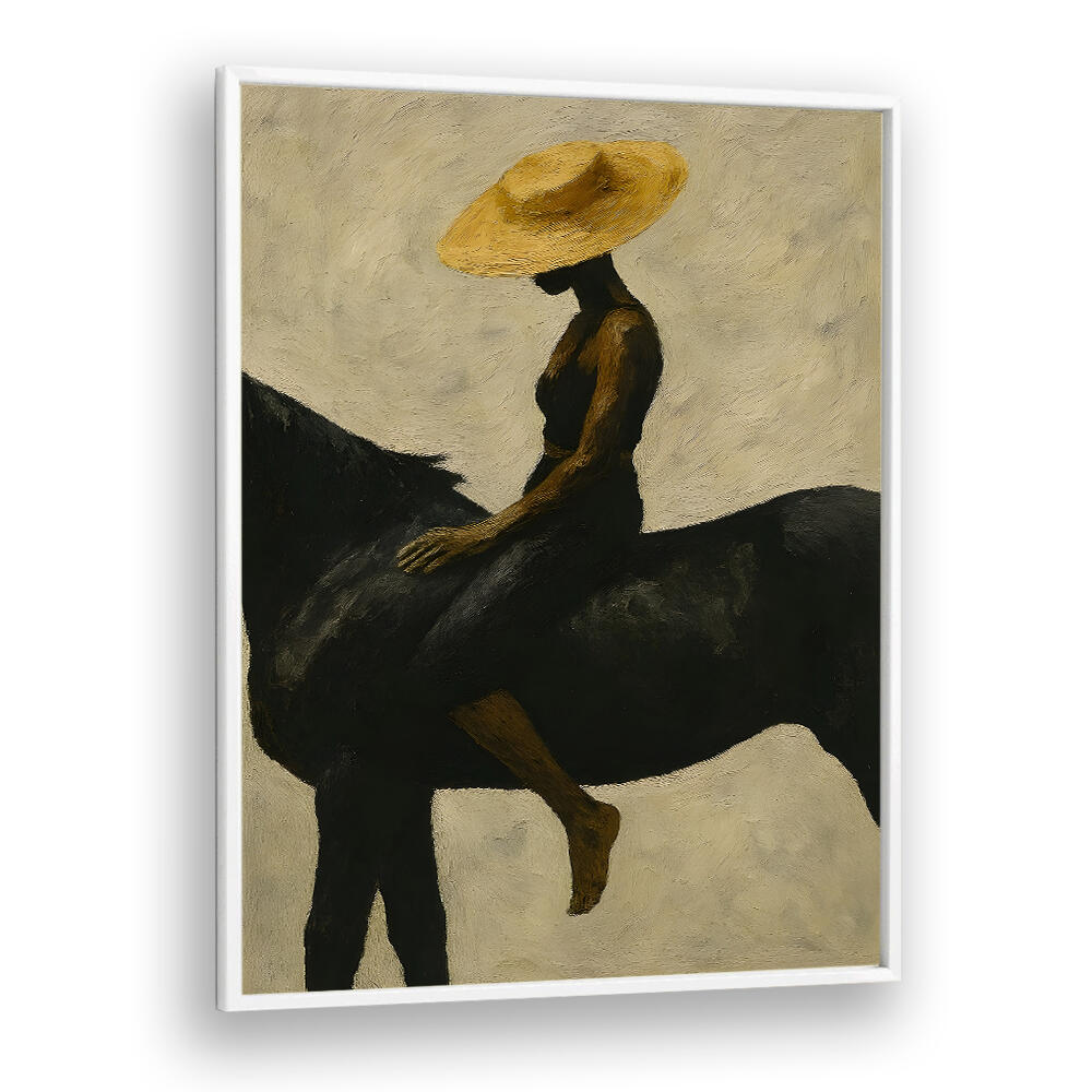EQUESTRIAN REVERIE , EXPRESSIONISM PAINTINGS