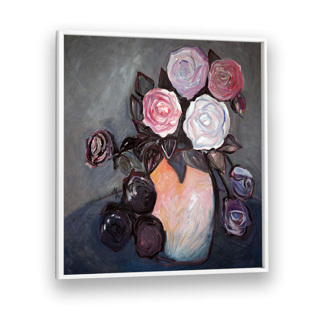 SUNSET LOVE , FLORAL FLOWER PAINTINGS