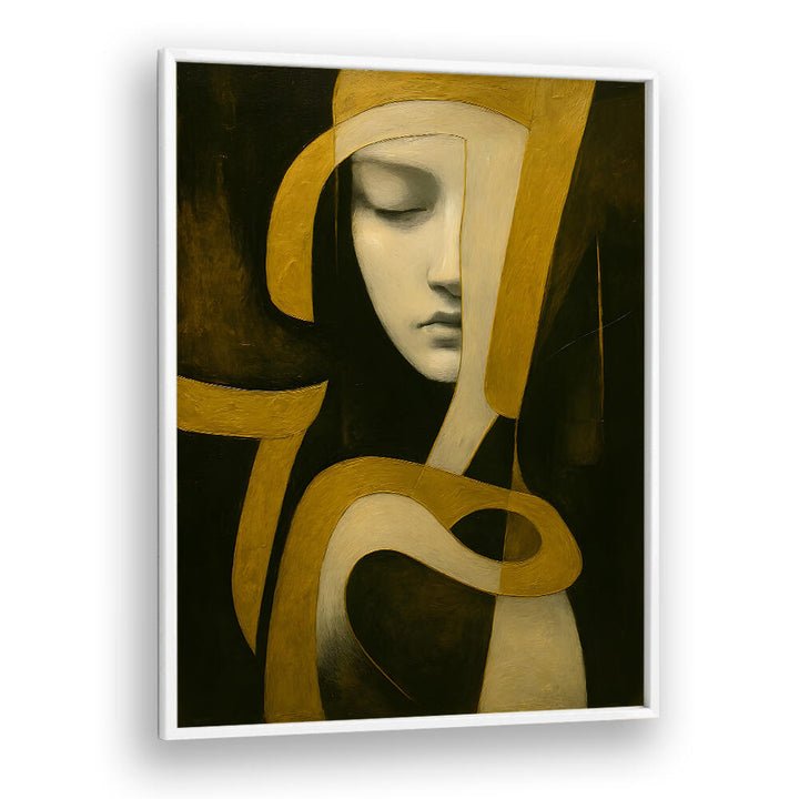 EYES HALF CLOSED , EXPRESSIONISM PAINTINGS