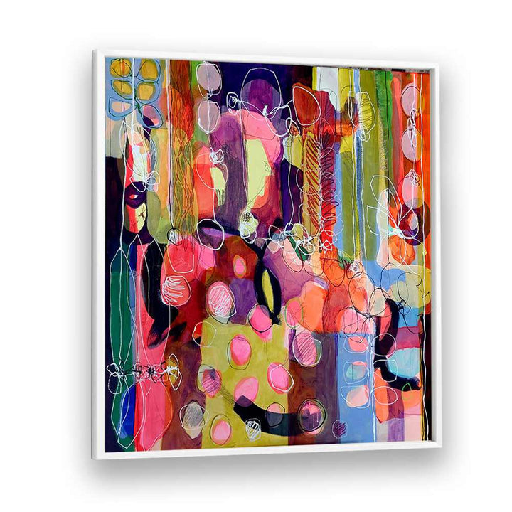 Vibrant FALLING, RISING II abstract paintings showcasing a stunning blend of color and emotion for any art lover's space.