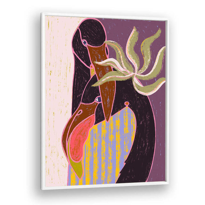 FLAMINGO HARP DUET , ANIMAL PAINTINGS