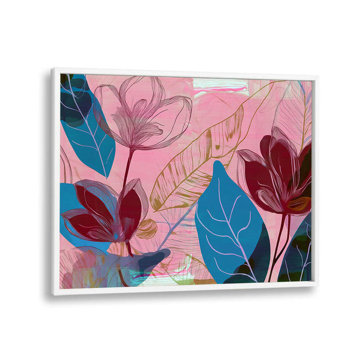 FLOWER GARDEN II , FLORAL FLOWER PAINTINGS