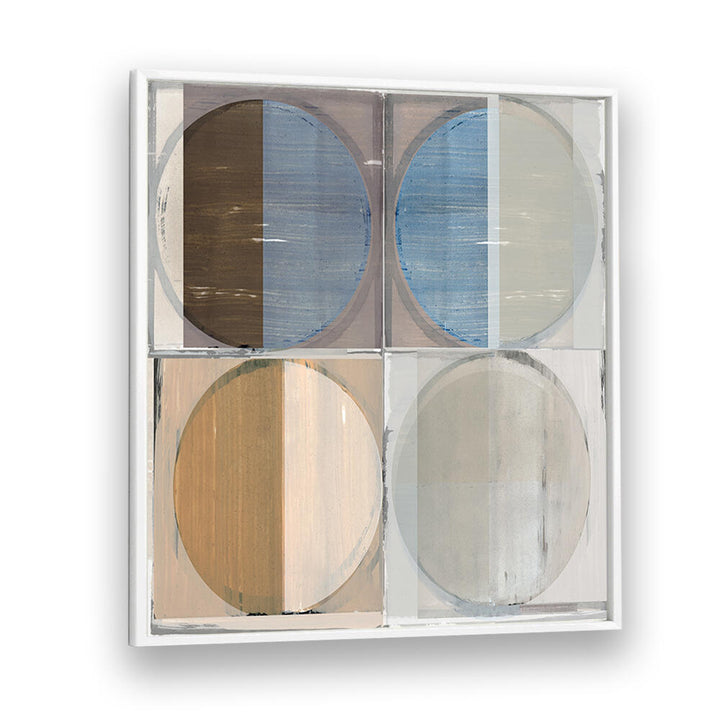 Stunning FOUR CIRCLES AND SQUARES II, GEOMETRIC ART PRINTS, perfect for modern living spaces and conversation starters.