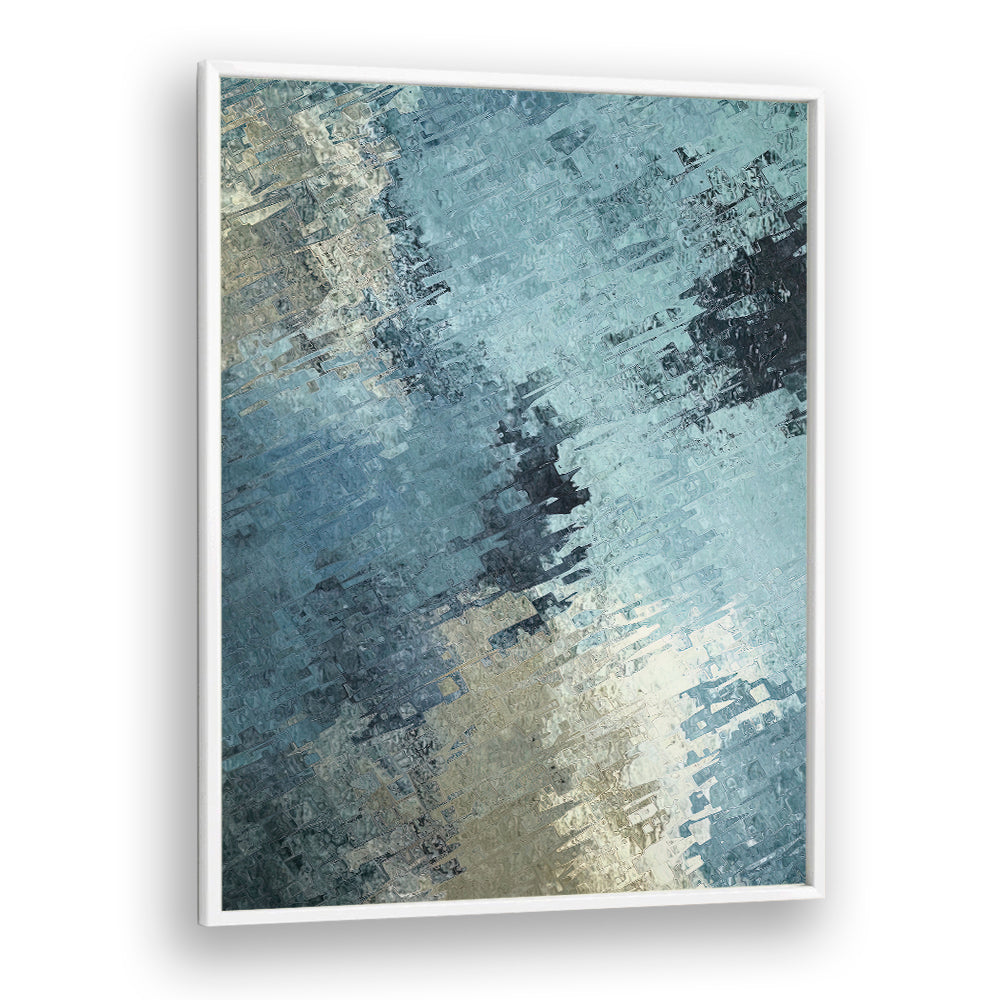 FRACTURED REFLECTION, ABSTRACT PAINTINGS showcase modern decor with intricate details and emotional depth.