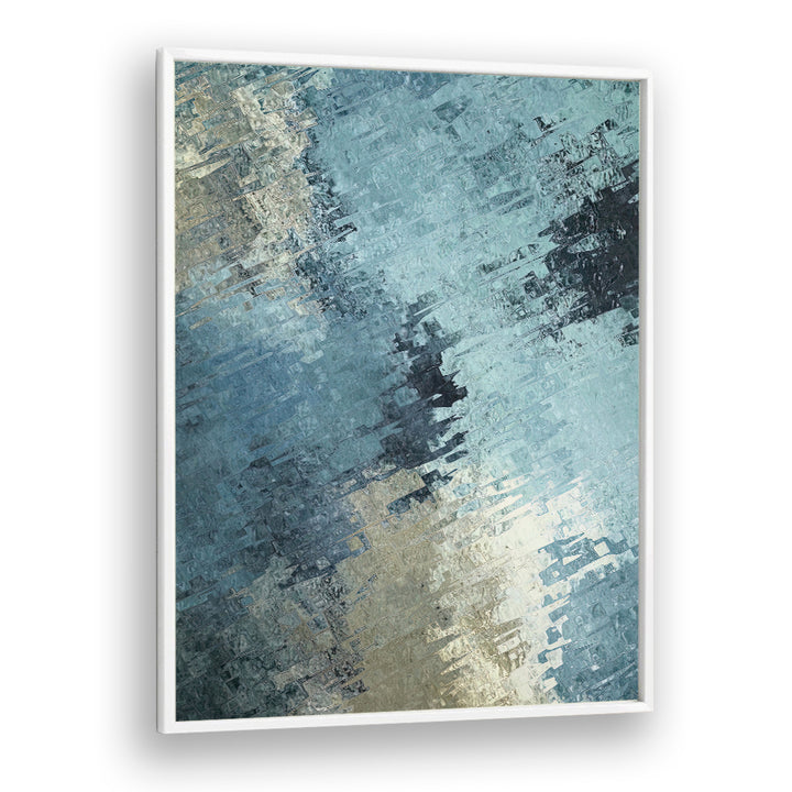 FRACTURED REFLECTION, ABSTRACT PAINTINGS showcase modern decor with intricate details and emotional depth.