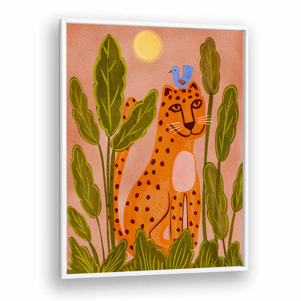 FRIENDLY LEOPARD & BIRD