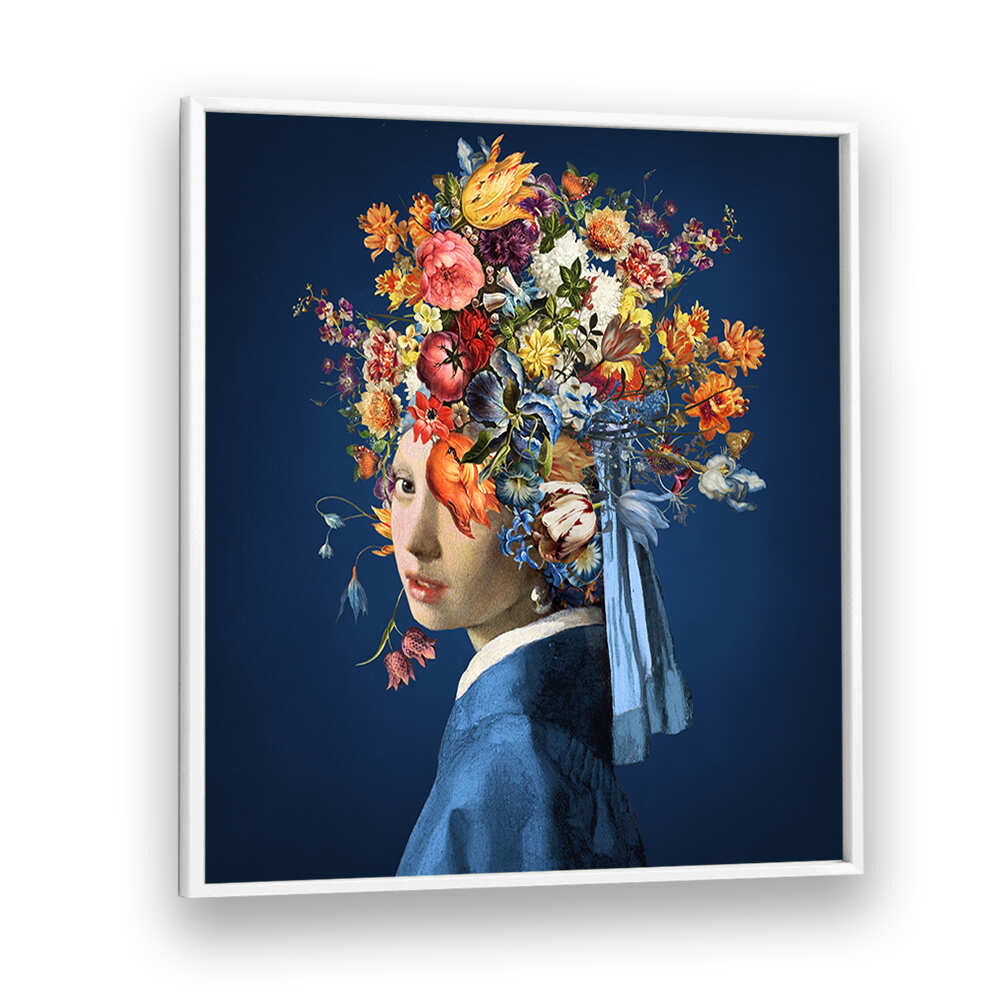 GIRL WITH A PEARL EARRING III , ALTERED ART PRINTS