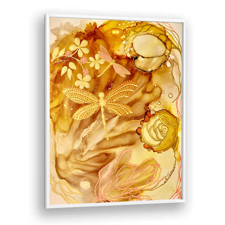 Transform your child's space with GOLDEN DRAGONFLIES, KIDS ROOM PAINTINGS, a vibrant 3-piece wall art set.