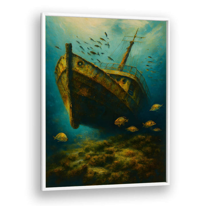 GRAVE OF THE LOST VESSEL , EXPRESSIONISM PAINTINGS