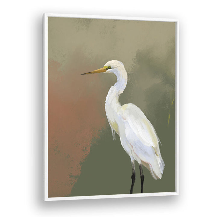 HANDPAINTED HERON OIL PAINTING