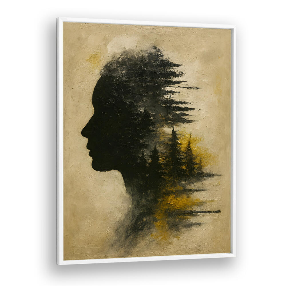 HEAD IN SMOKE , EXPRESSIONISM PAINTINGS