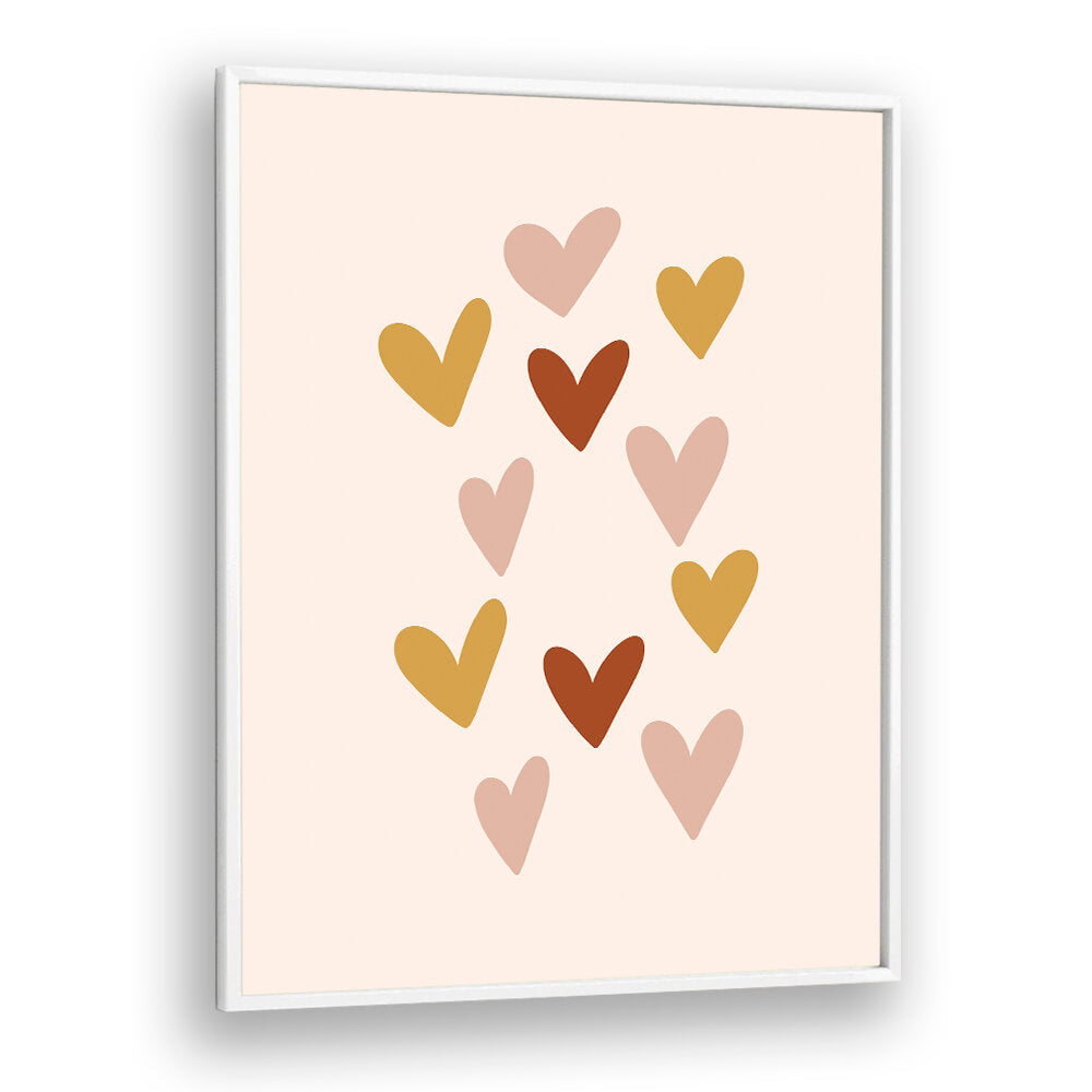 HEARTS , BOHO ART PAINTINGS