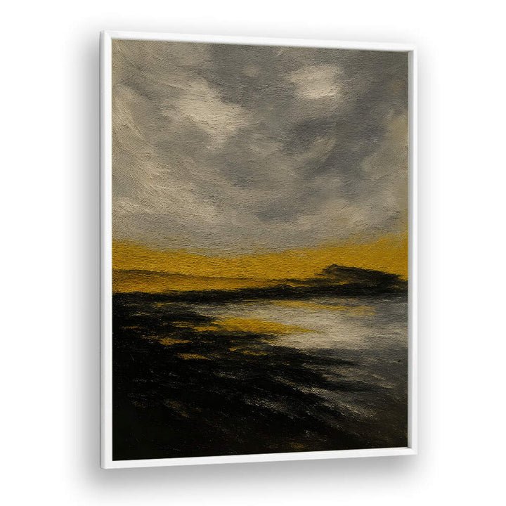 HORIZON OF STILL GOLD , EXPRESSIONISM PAINTINGS