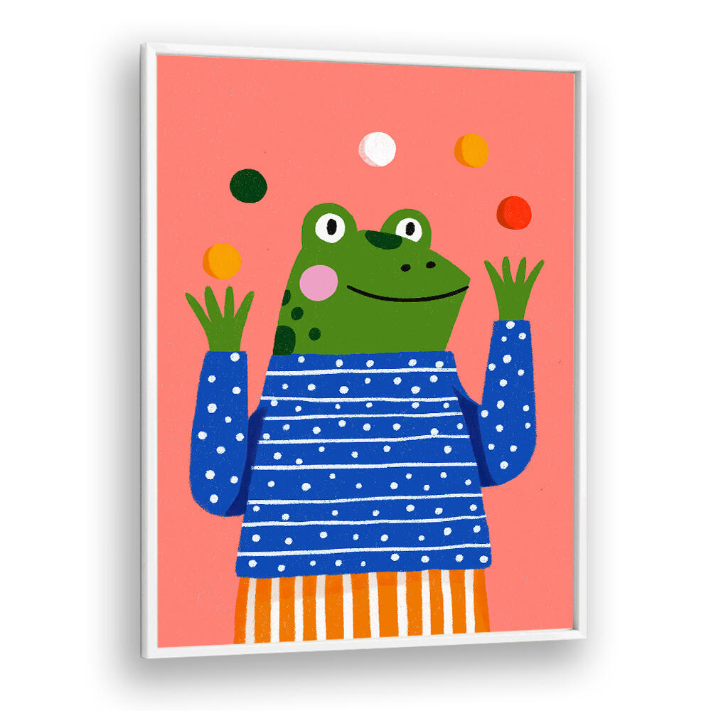 JUGGLING FROG ,KIDS ROOM PAINTINGS