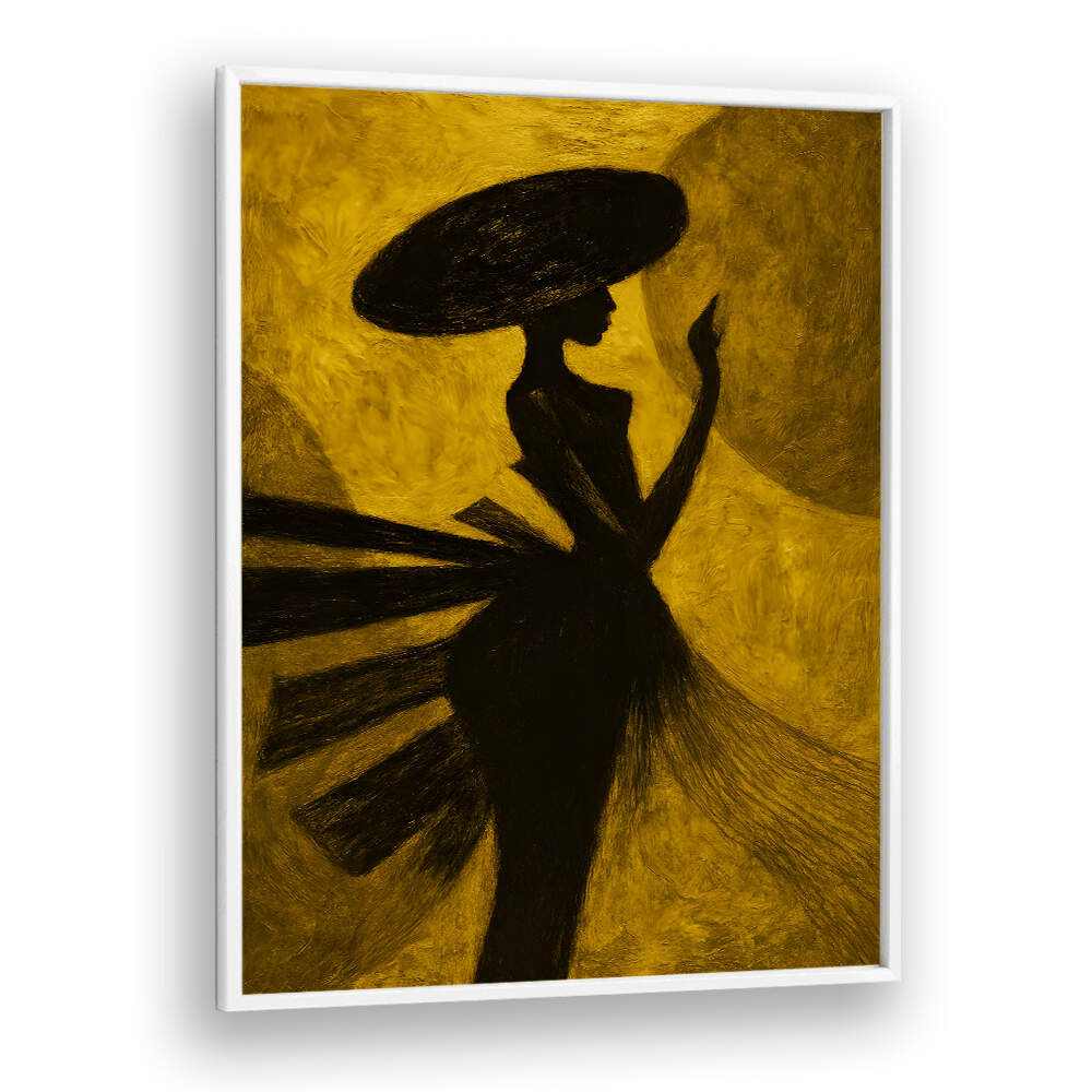 LADY IN THE FLOWING VEIL , EXPRESSIONISM PAINTINGS