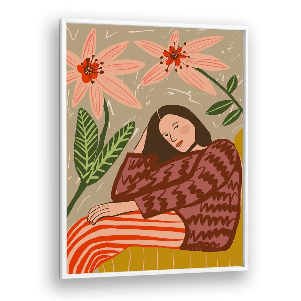 LADY SITTING , PORTRAITS & FIGURATIVE ILLUSTRATIONS