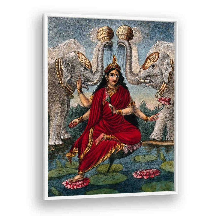 LAKSHMI BEING ANOINTED BY THE ELEPHANTS