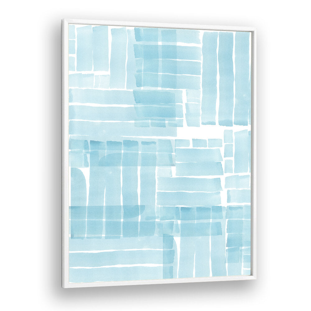 Stunning BLUE WATERCOLOUR WASH III, ABSTRACT PAINTINGS featuring soft gradients and vibrant hues, perfect for any space.