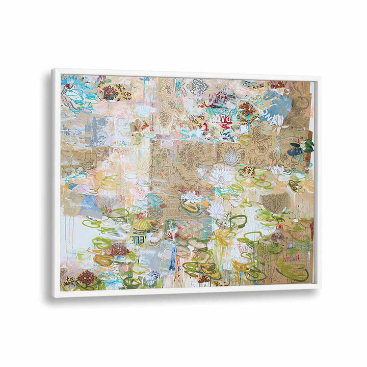 LILY POND WHISPERS , ABSTRACT PAINTINGS