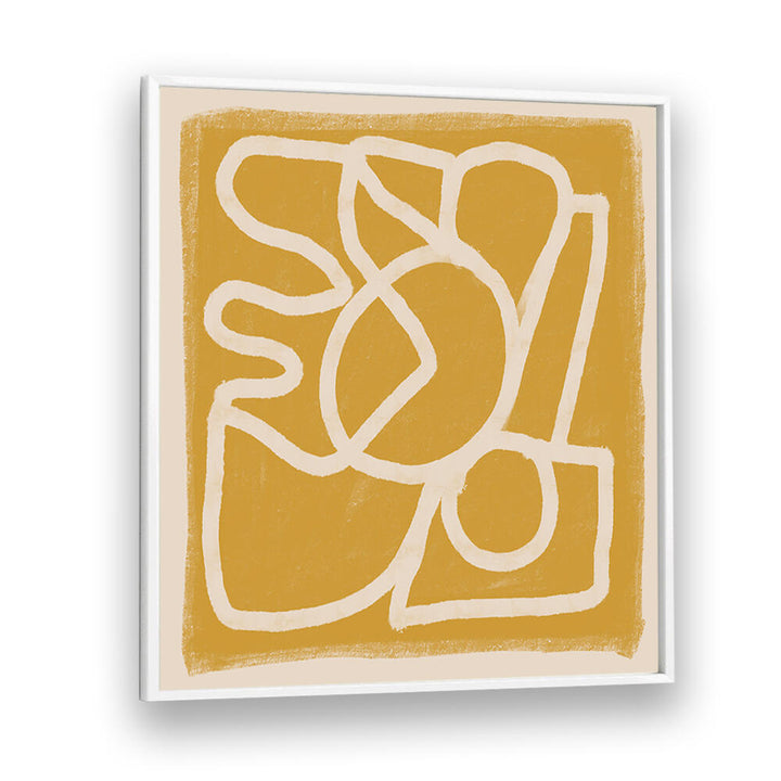 LINE ABSTRACT GOLD TANS , LINE ART PAINTINGS