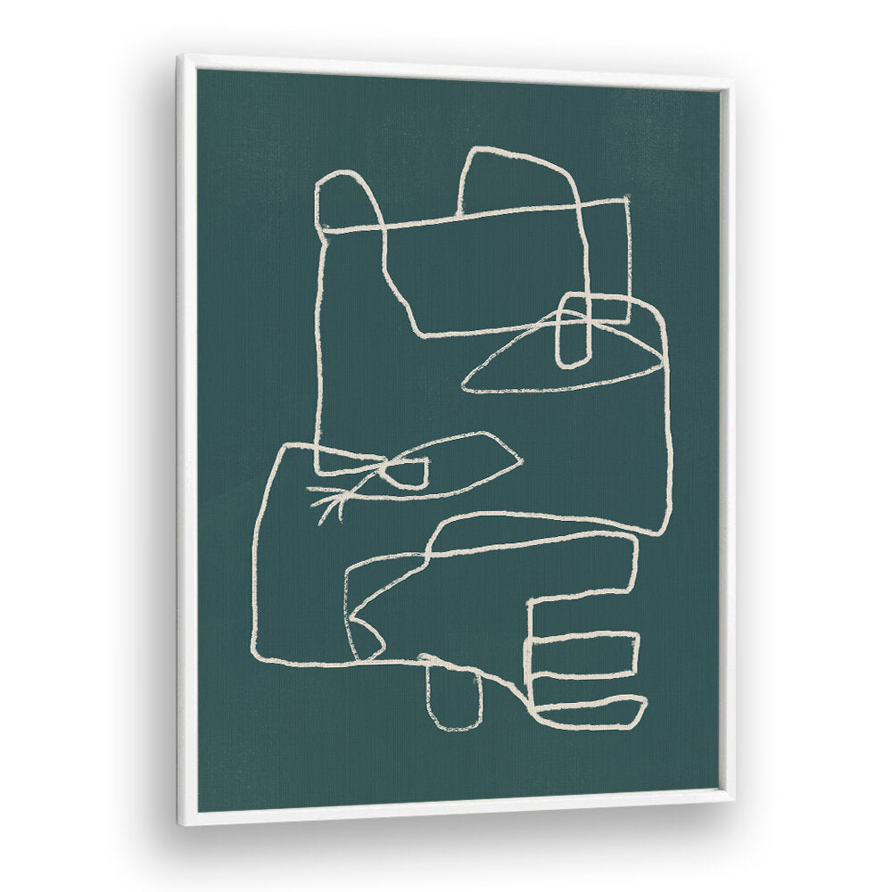 LINE ART ABSTRACT PORTRAIT IV , LINE ART PAINTINGS