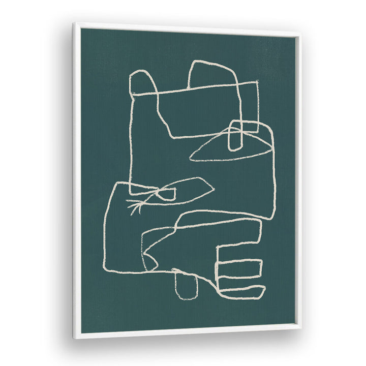 LINE ART ABSTRACT PORTRAIT IV , LINE ART PAINTINGS