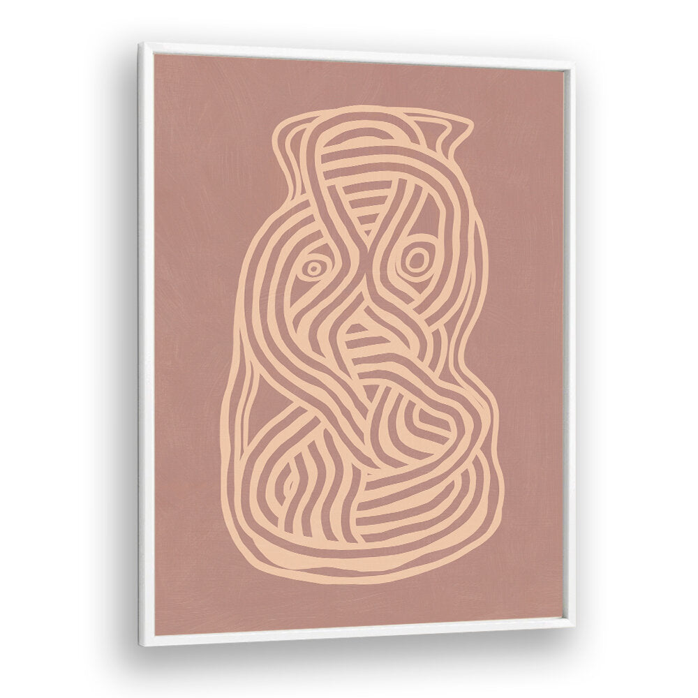 LINE ART ORGANIC SHAPE IN NUDE  ,LINE ART PAINTINGS