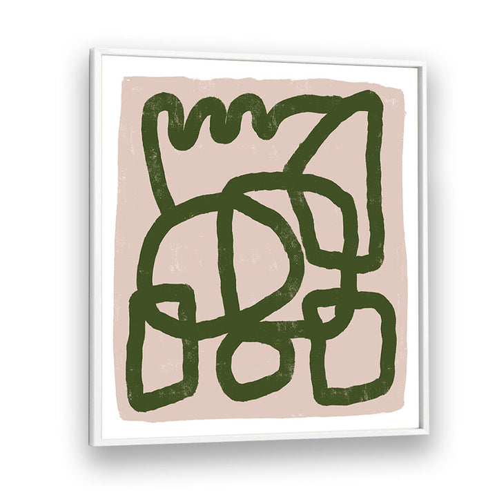 LINE DRAWING GREEN , LINE ART PAINTINGS