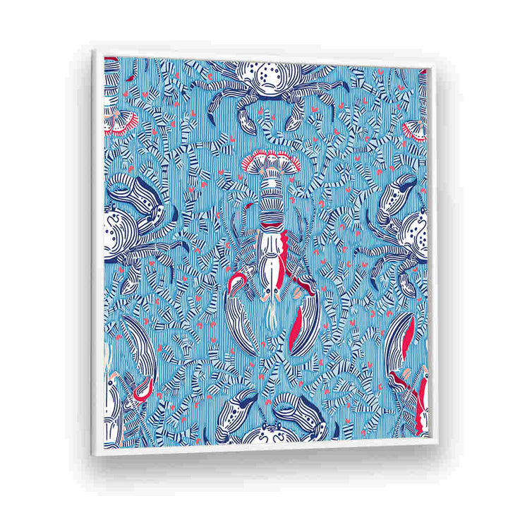Vibrant LOBSTER AND CRAB NOSTALGIA, BEACH PAINTINGS showcasing coastal charm and marine life for your home decor.