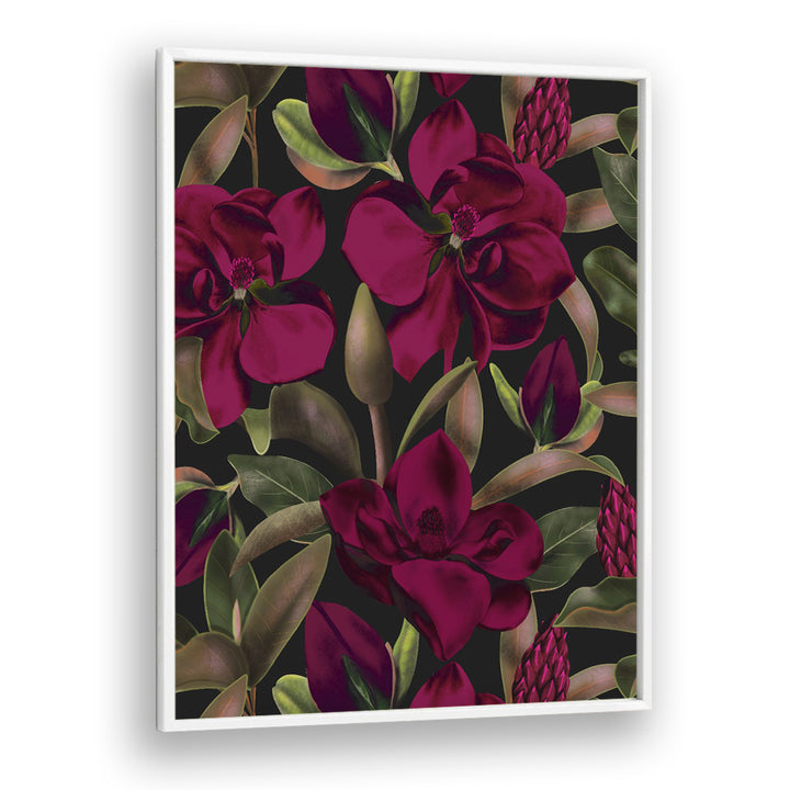 LUSH BURGUNDY MAGNOLIAS