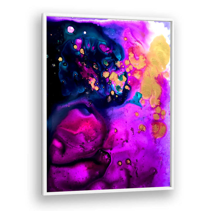 MAGENTA AND GOLD TOPOGRAPHY , ABSTRACT PAINTINGS