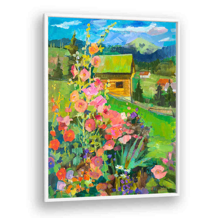 MALLOWS IN BUKOVELE , LANDSCAPE PAINTINGS