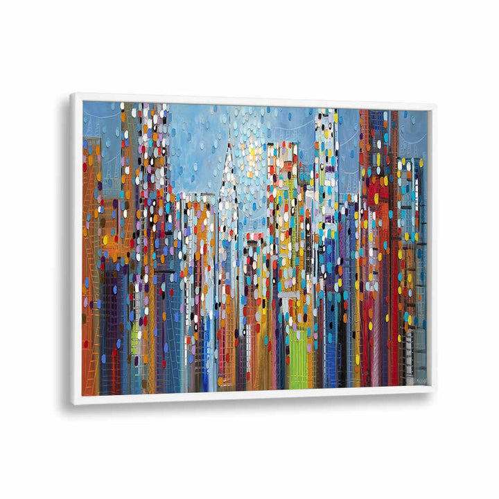 MANHATTAN SKYLINE , MODERN IMPRESSIONISM PAINTINGS