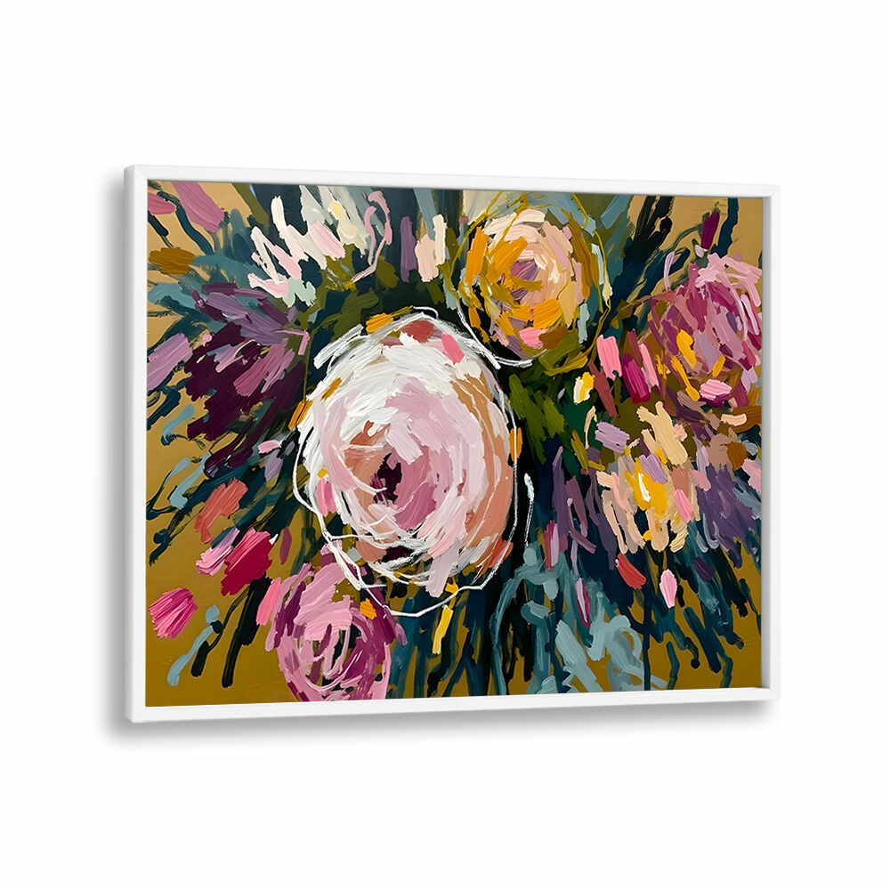 MARIGOLD BLOOM , FLORAL FLOWER PAINTINGS