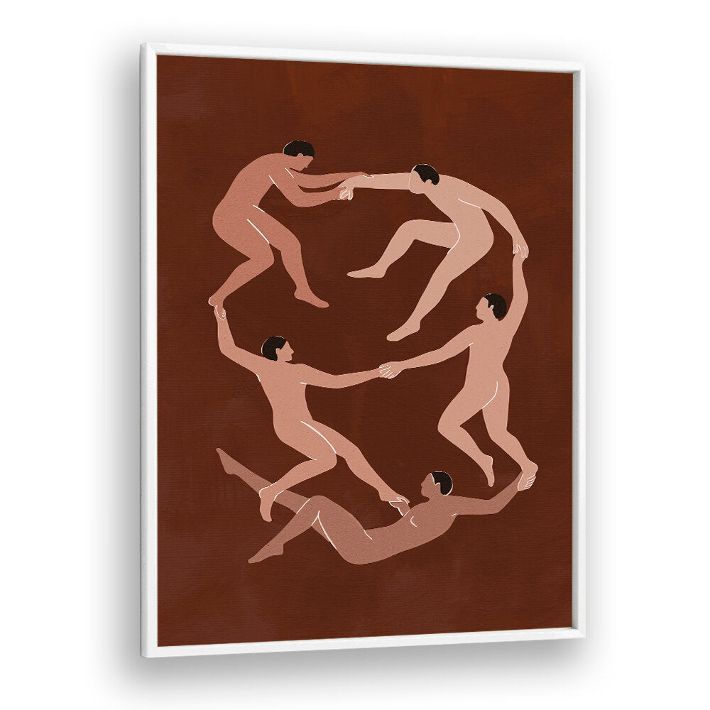 MEN IN MOTION , BOHO ART PAINTINGS