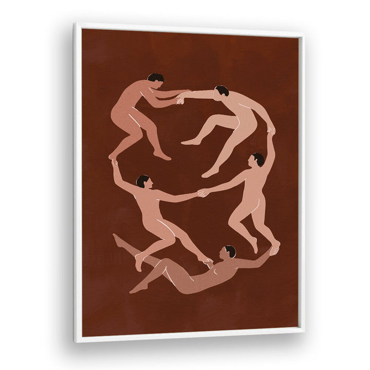 MEN IN MOTION , BOHO ART PAINTINGS