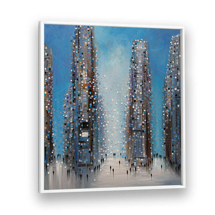 MIDTOWN LIFE , MODERN IMPRESSIONISM PAINTINGS