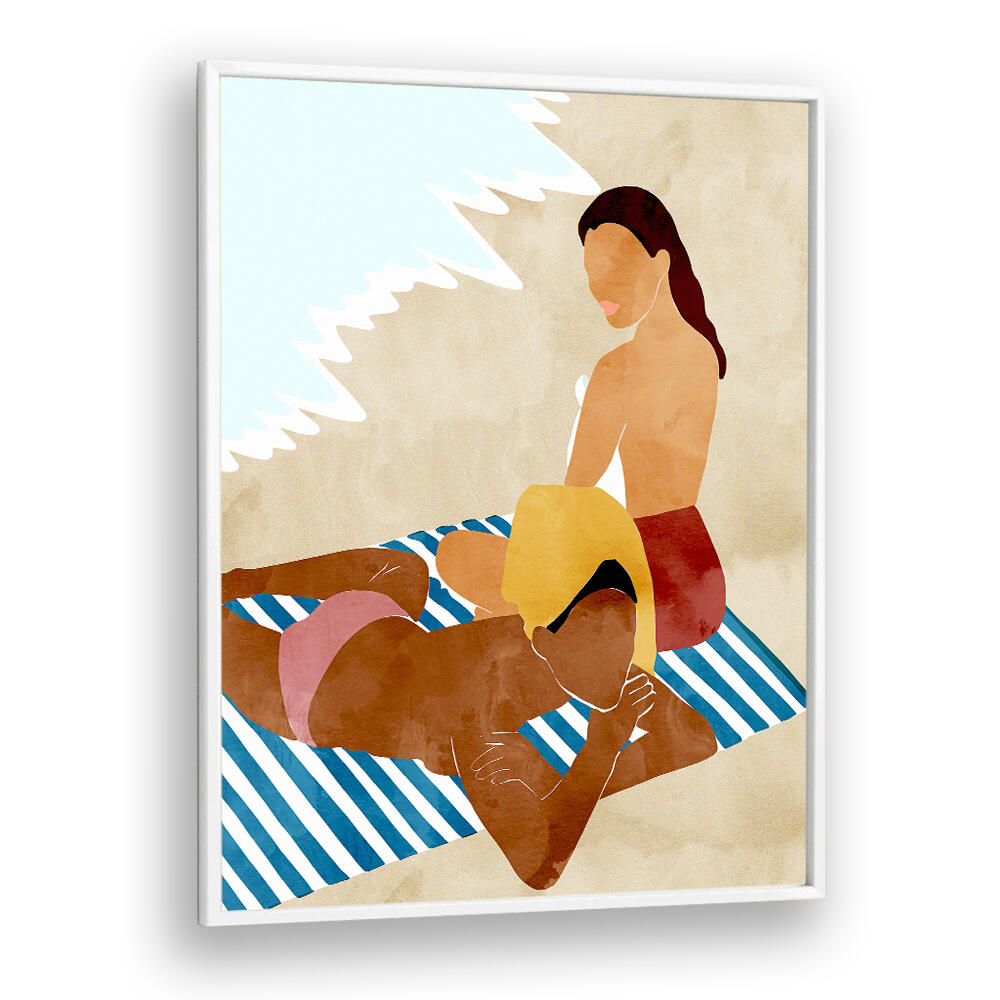 MINIMALIST BEACH SCENE , PORTRAITS & FIGURATIVE ILLUSTRATIONS
